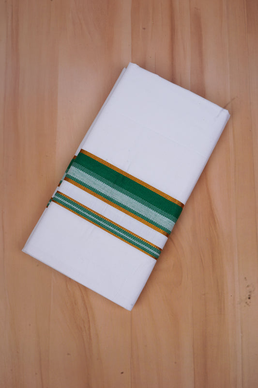 Popular Choice W/S Dhoti 2.00 MTR - Dark Green