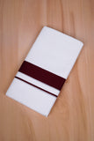 FCD-76 W/D DHOTI 3.80 MTR-Dark Maroon