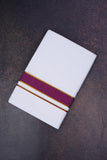 FD-200 W/D DHOTI 3.80 MTR-Dark Pink