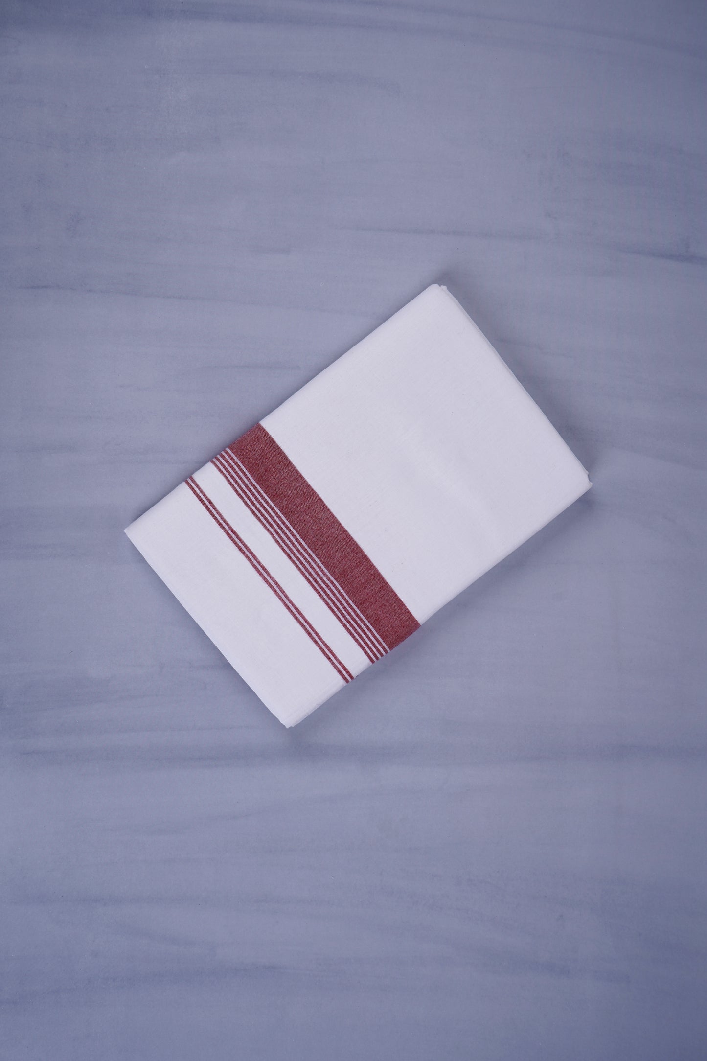 KERALOOM FINISH COTTON 327 W/D DHOTI 3.80 MTR - Maroon