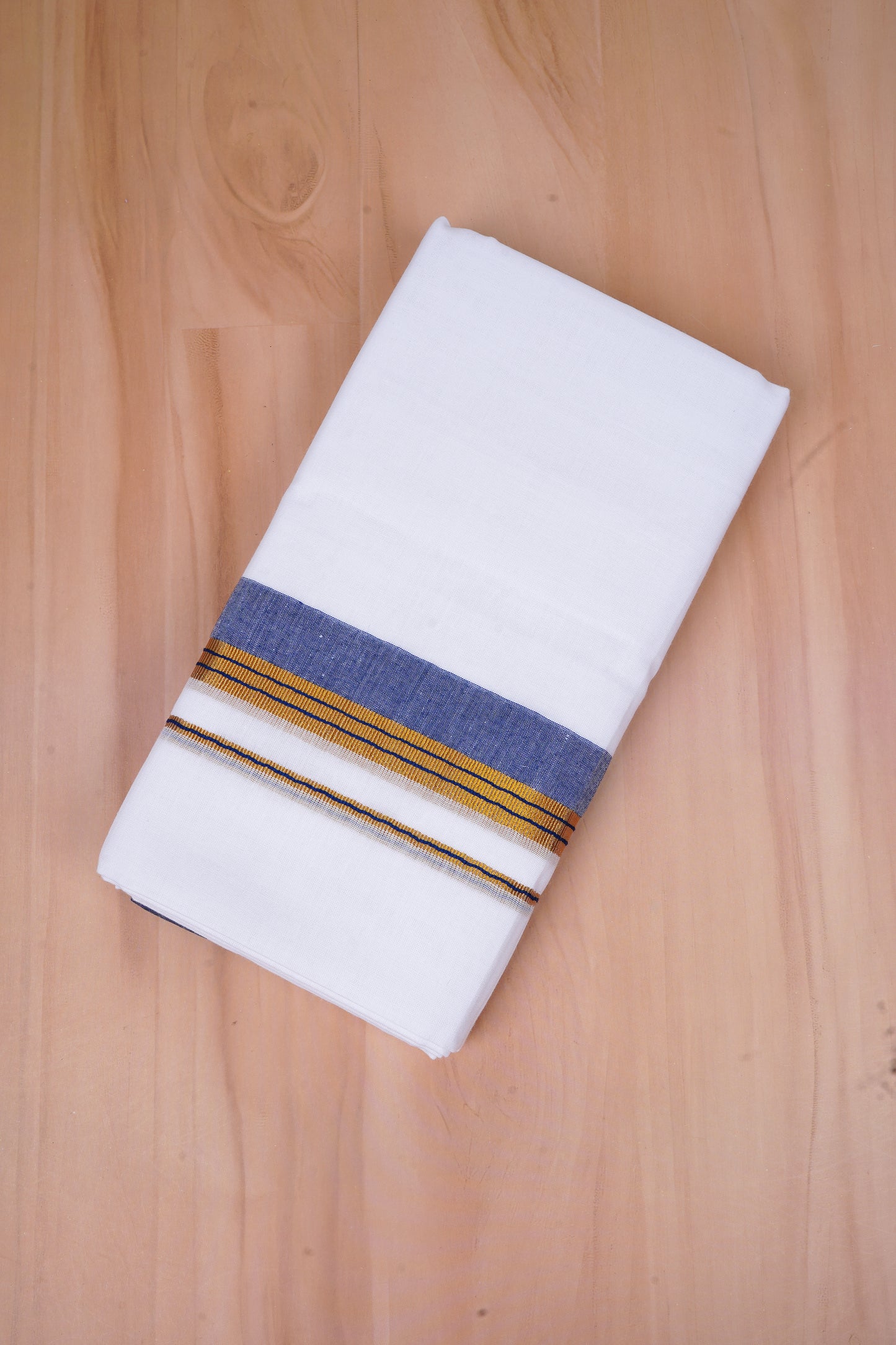 FCD-528 W/D DHOTI 3.80 MTR-Dark Blue