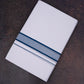 FD-162 W/D DHOTI 3.80 MTR-Dark Blue