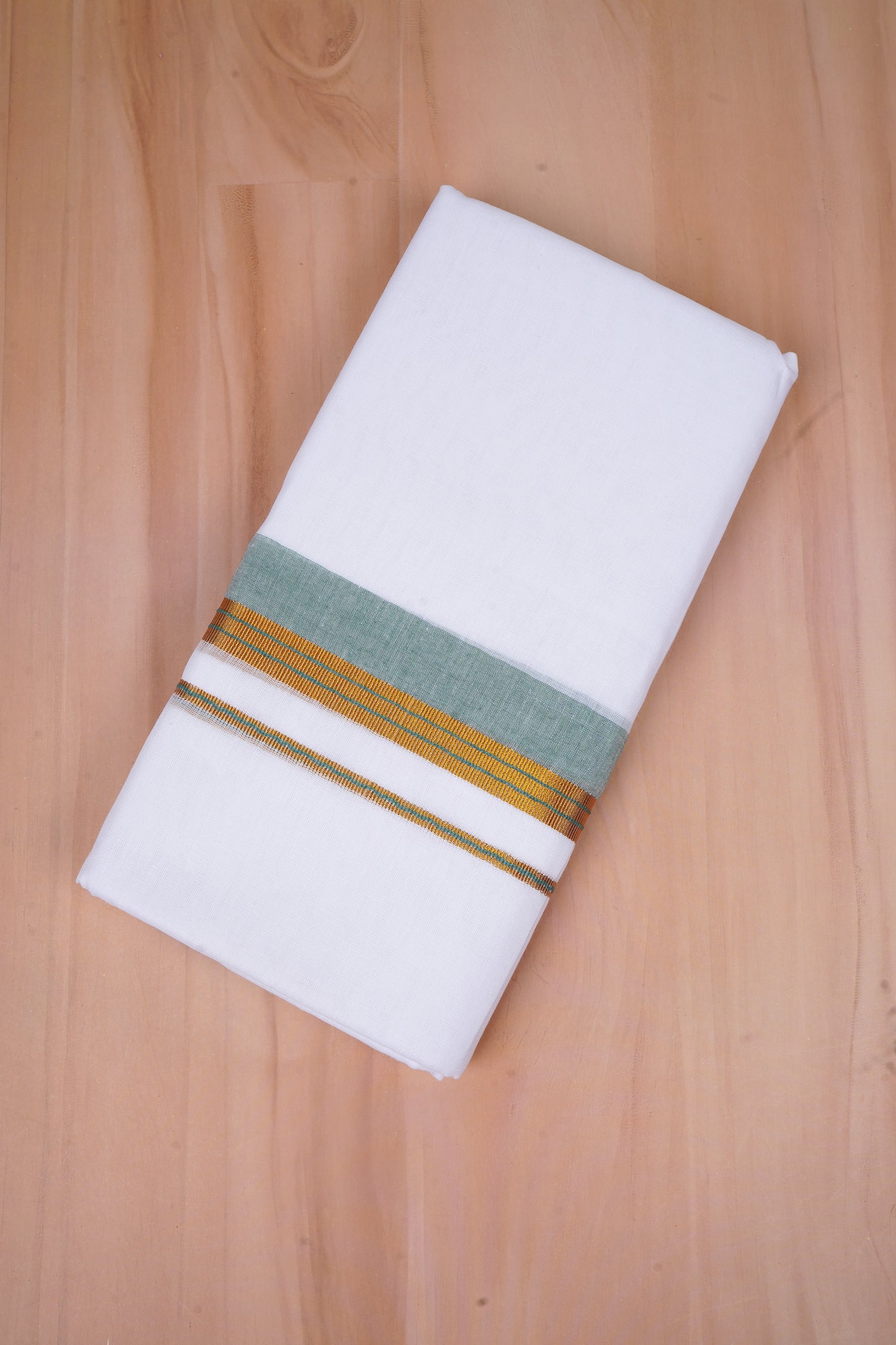 FCD-528 W/D DHOTI 3.80 MTR-Light Green