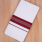 FCD-391 W/D DHOTI 3.80 MTR- Blood Red