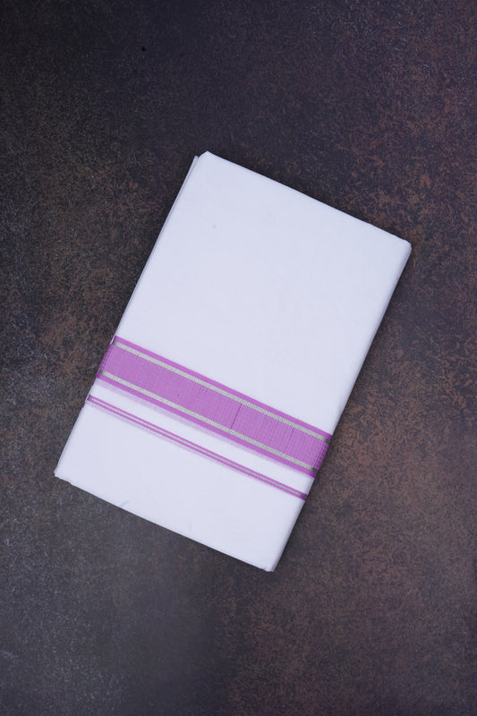 FD-167 W/D DHOTI 3.80 MTR-Pink