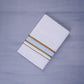 KERALOOM FINISH COTTON 330 W/D DHOTI 3.80 MTR - Sky Blue