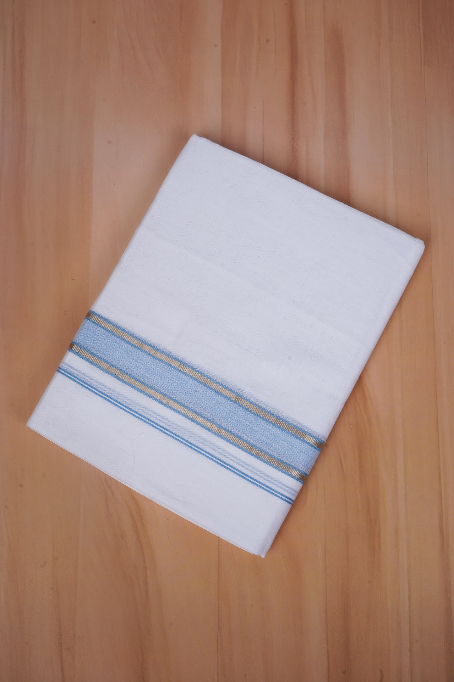 FCD-517 W/D DHOTI 3.80 MTR - Light Blue