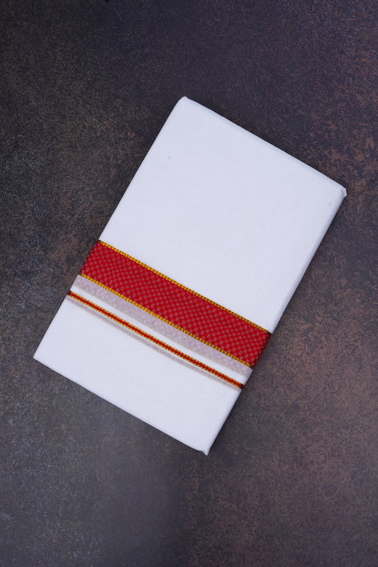 FD-200 W/D DHOTI 3.80 MTR-Red