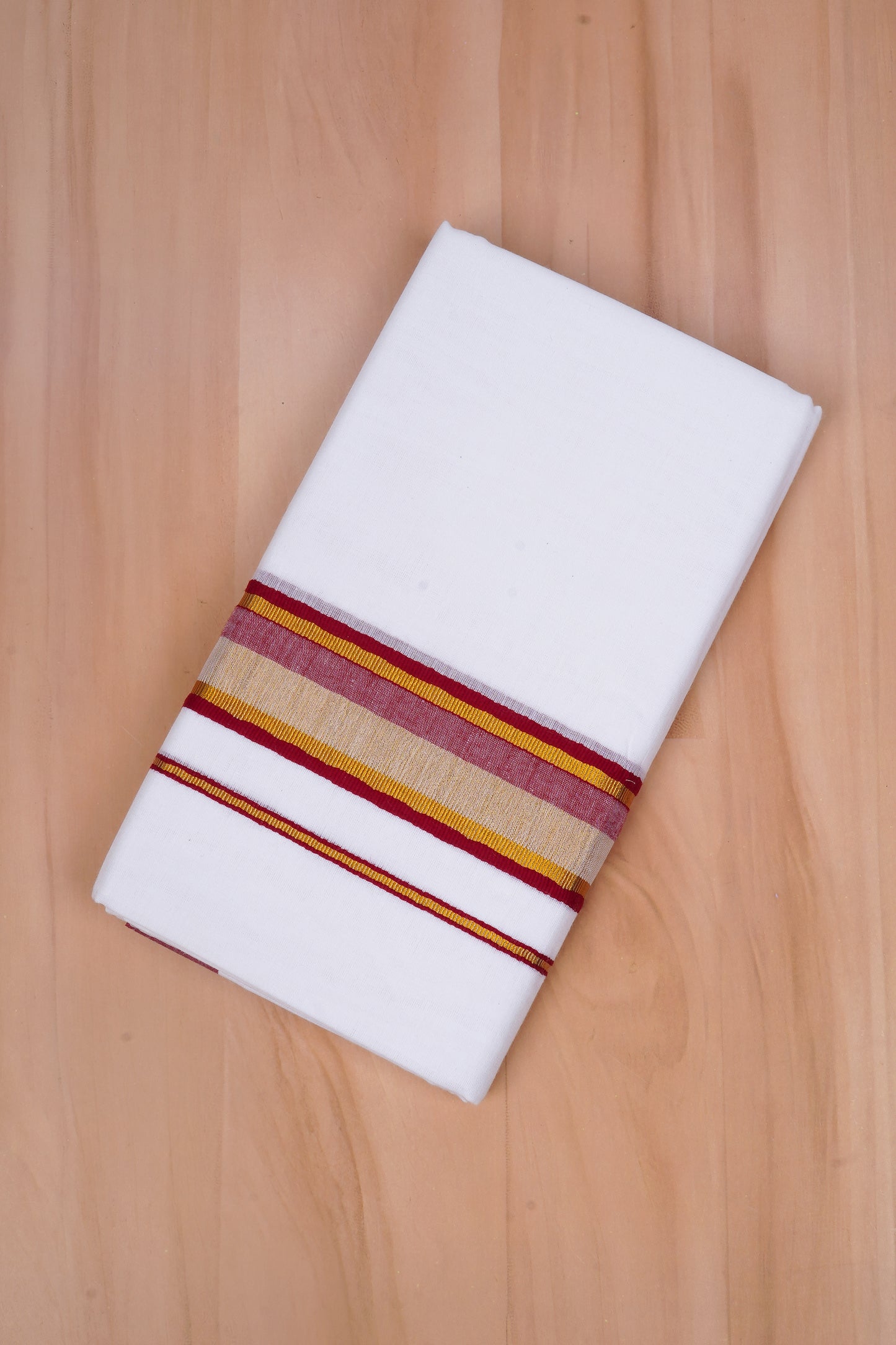 FCD-519 W/D DHOTI 3.80 MTR-Dark Maroon