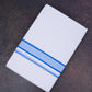 FD-158 W/D DHOTI 3.80 MTR-Light Blue