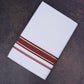 FD-167 W/D DHOTI 3.80 MTR-Dark Brown