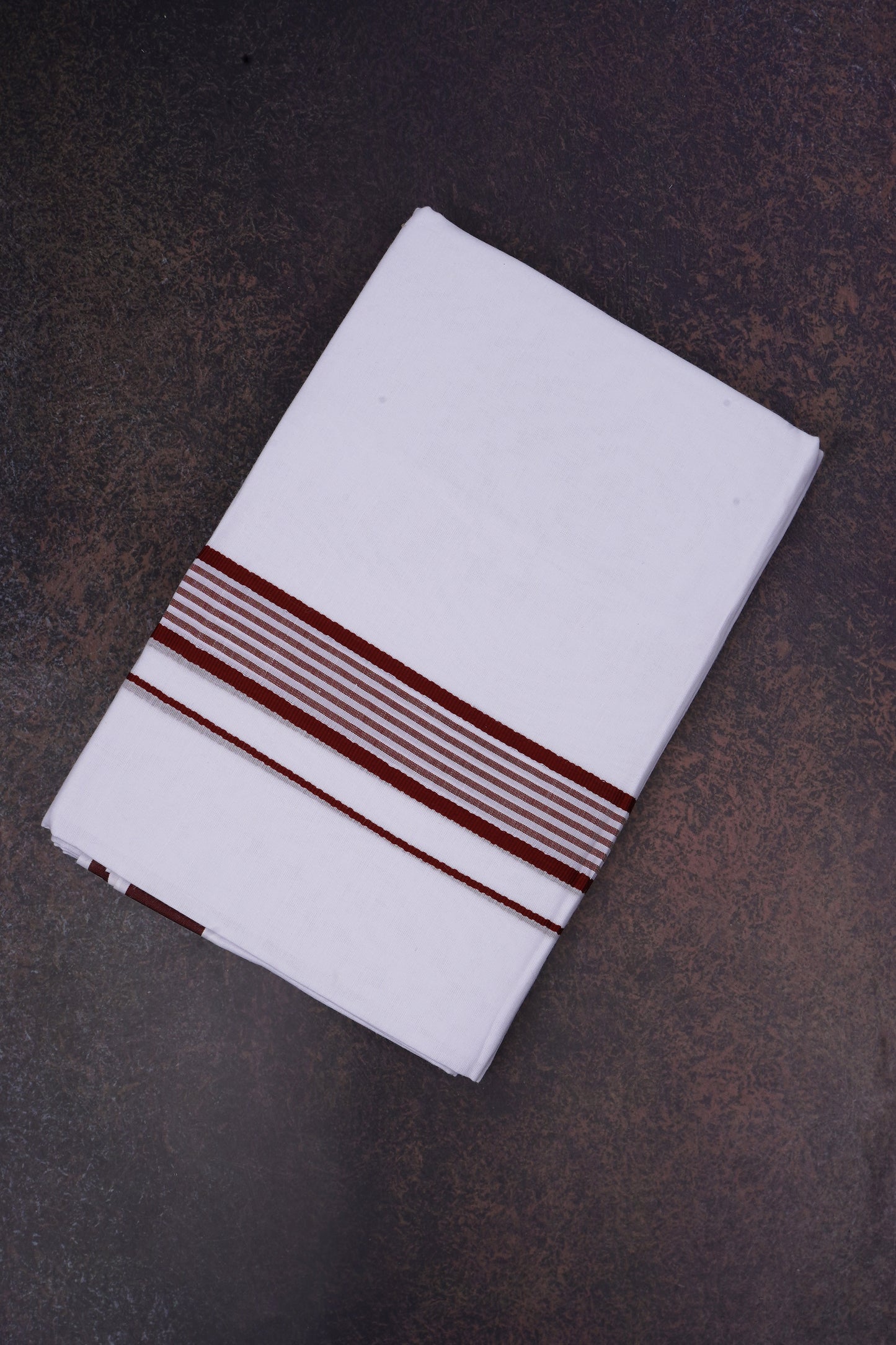 FD-162 W/D DHOTI 3.80 MTR-Dark Brown