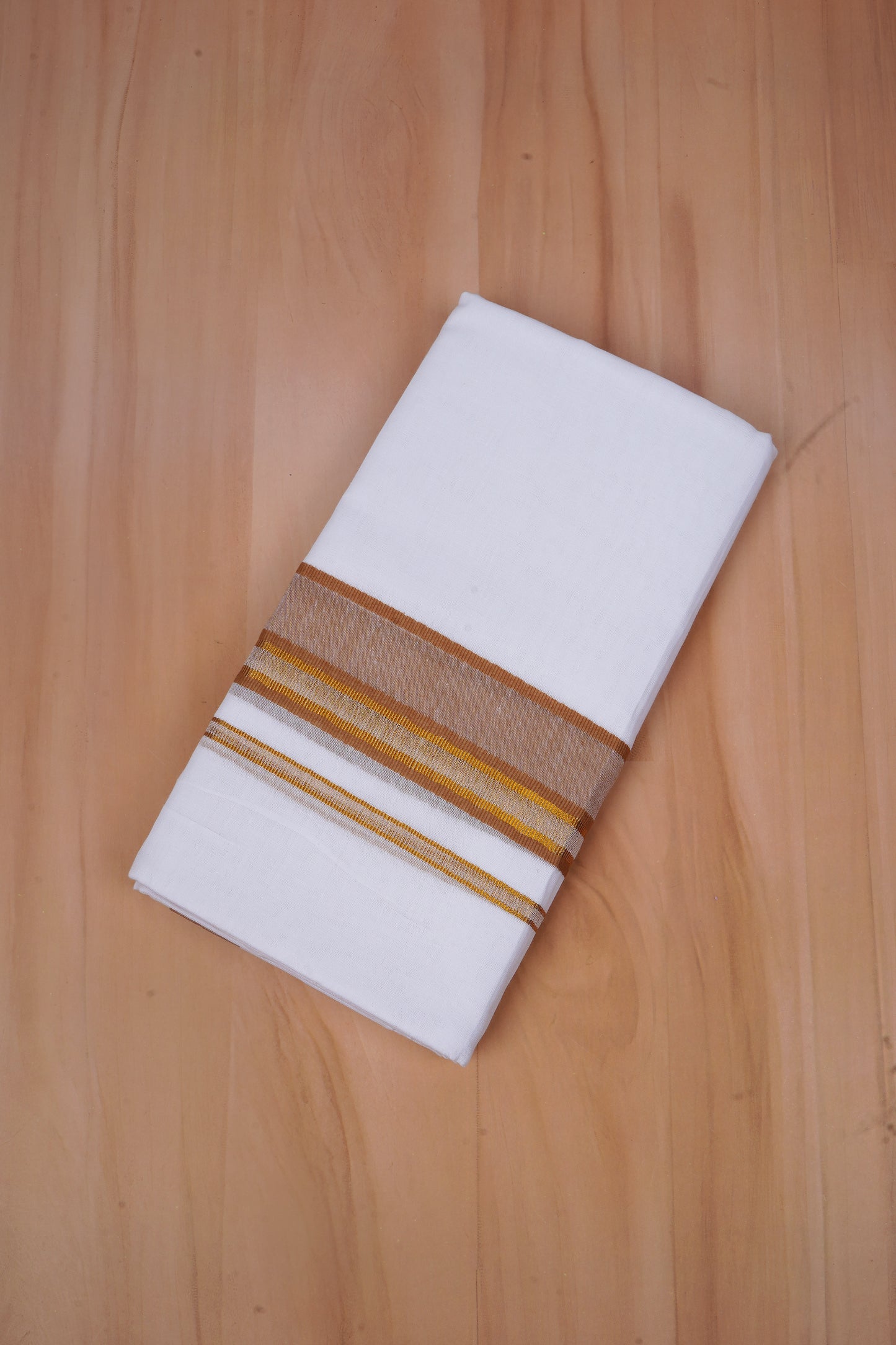 FCD-531 W/D DHOTI 3.80 MTR-Light Brown