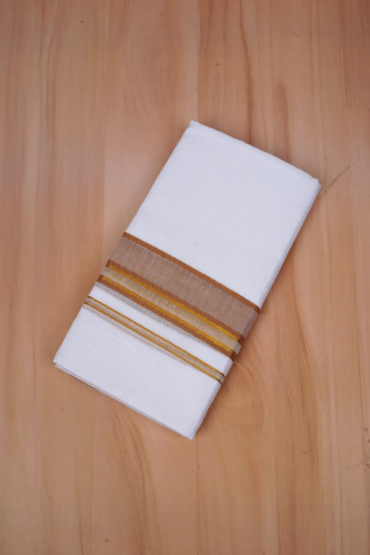 FCD-531 W/D DHOTI 3.80 MTR-Light Brown