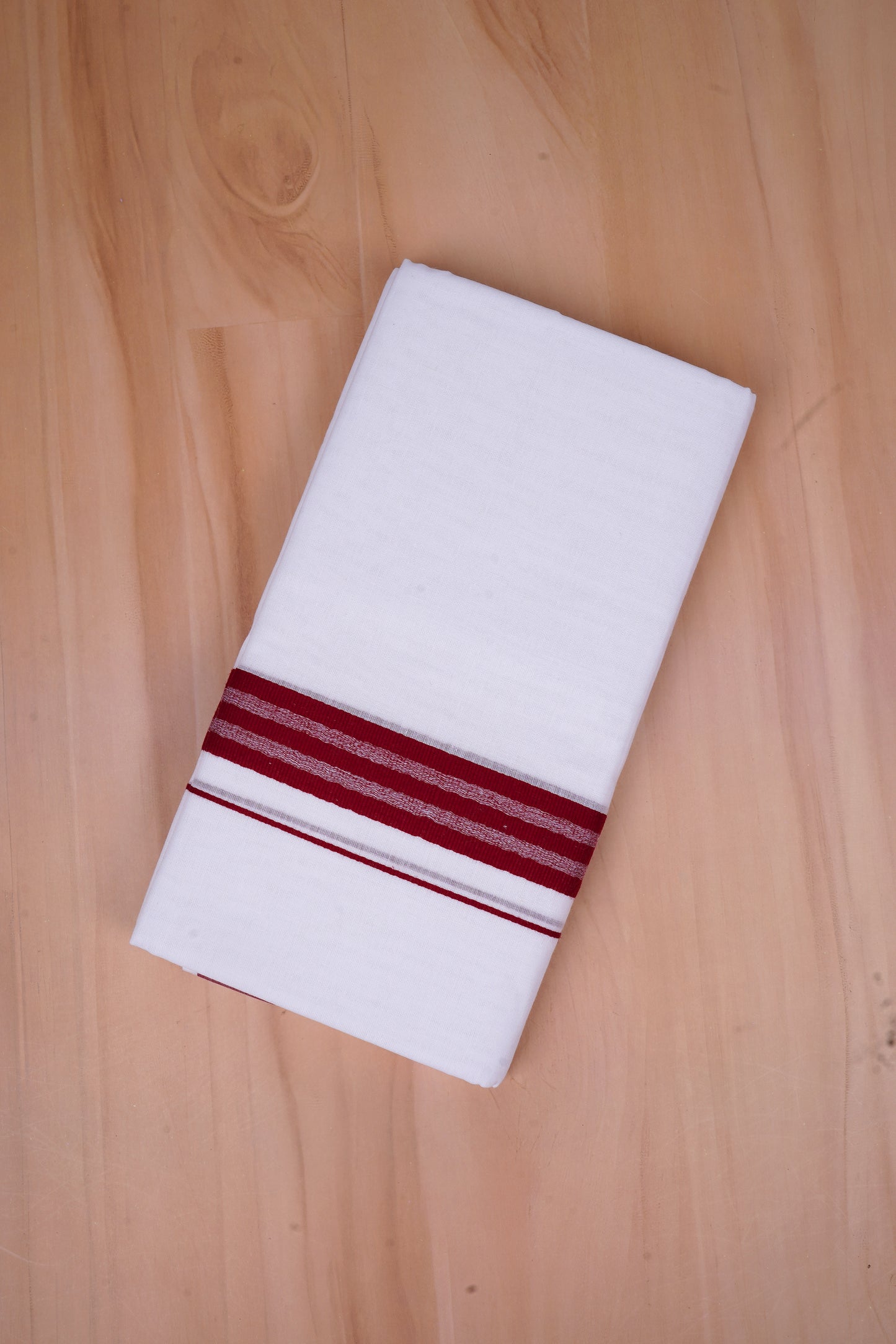 FCD-502 W/D DHOTI 3.80 MTR-Dark Maroon