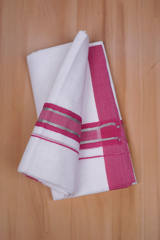 FCD-520 W/D DHOTI 3.80 MTR-Dark Pink