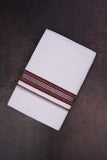 FD-166 W/D DHOTI 3.80 MTR-Brown