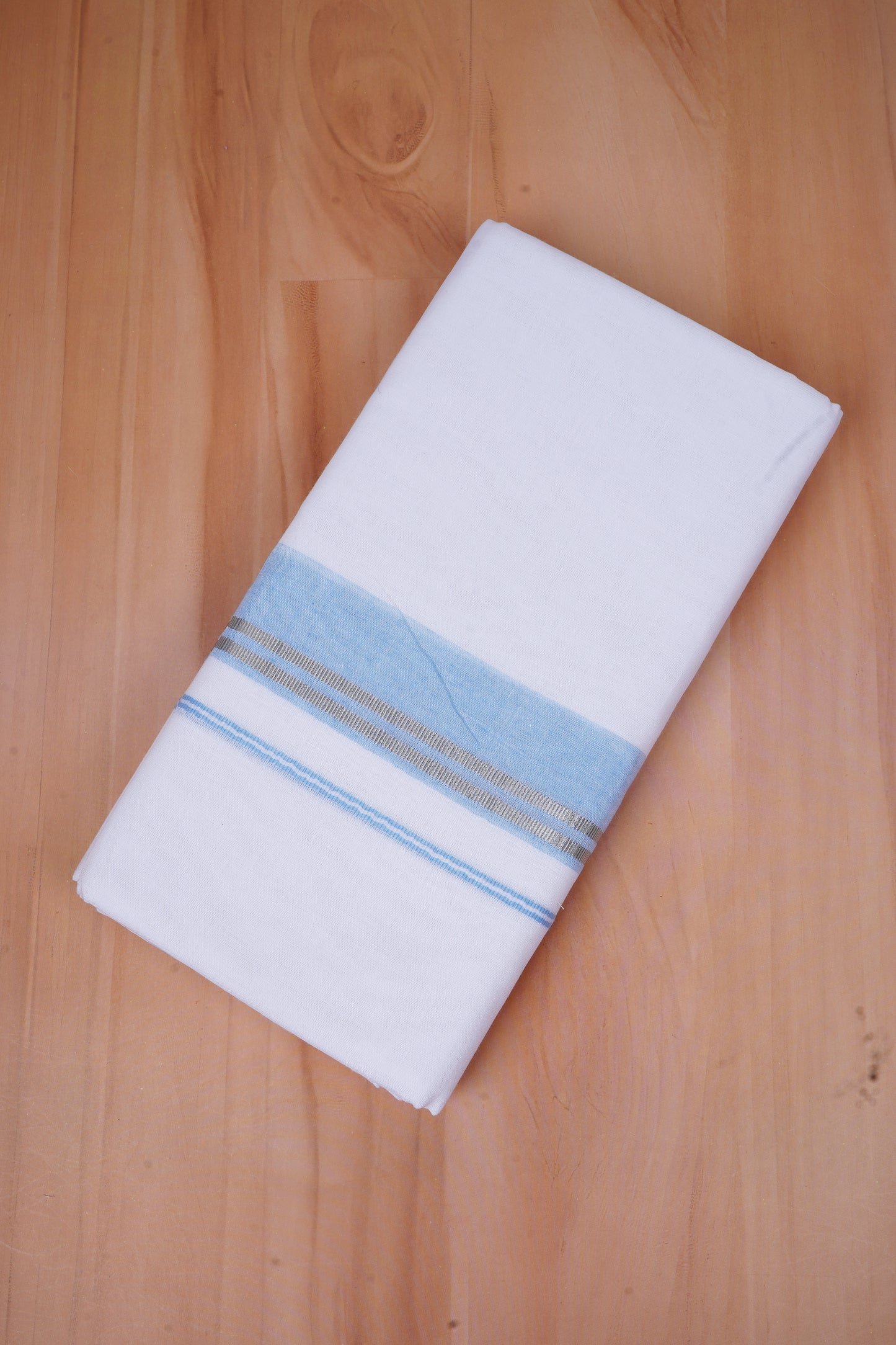 FCD-526 W/D DHOTI 3.80 MTR-Sky Blue