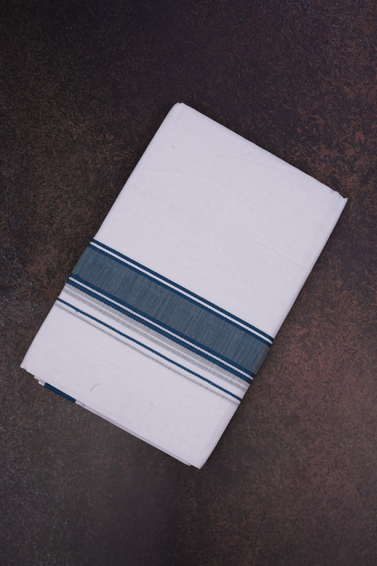 FD-116 W/D DHOTI 3.80 MTR-Dark Blue