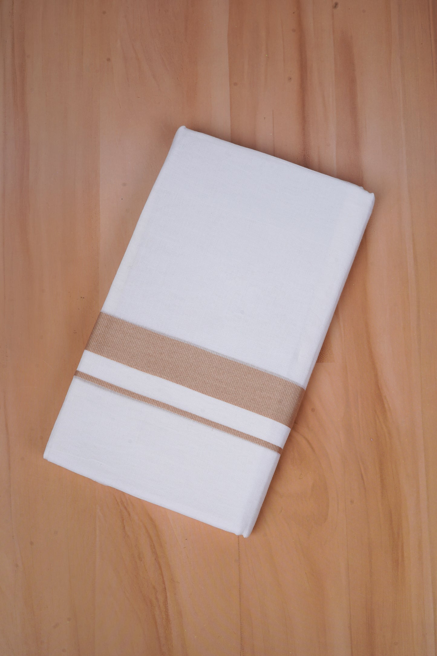 FCD-75 W/D DHOTI 3.80 MTR- Light Brown