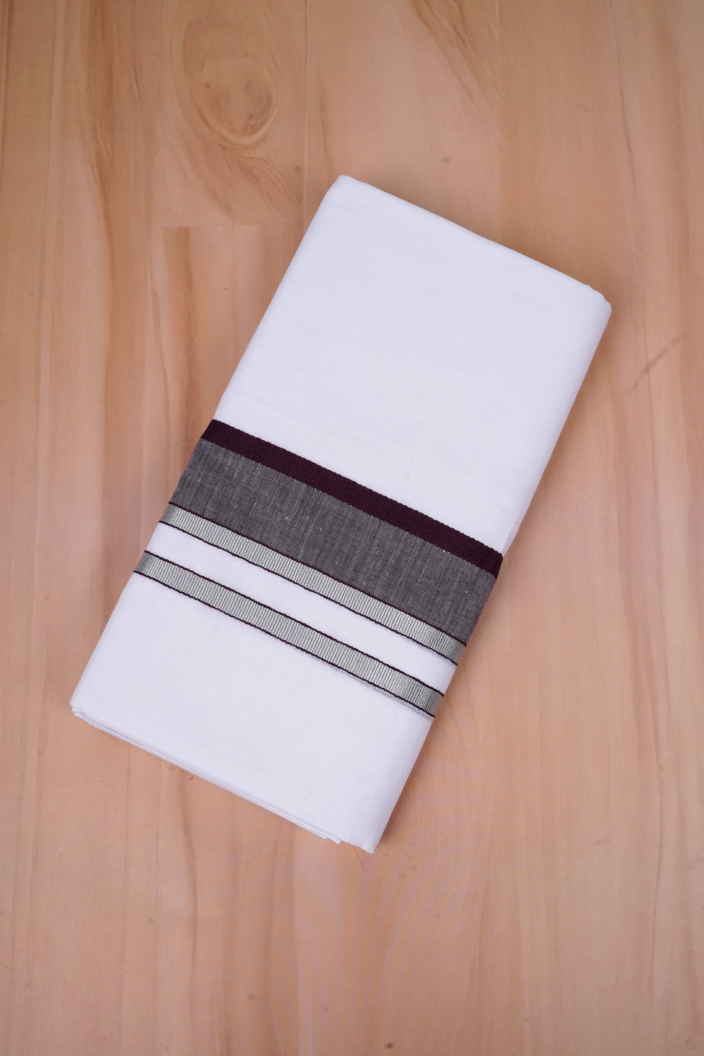 FCD-525 W/D DHOTI 3.80 MTR-Dark Maroon