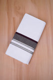 FCD-525 W/D DHOTI 3.80 MTR-Dark Maroon