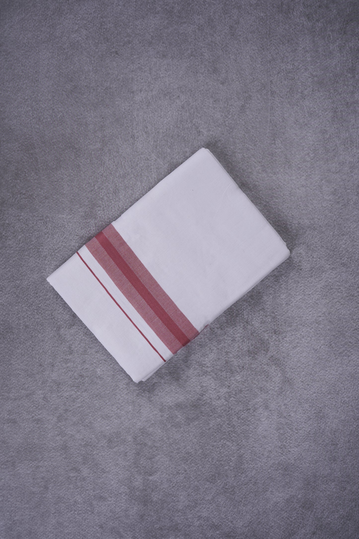 KERALOOM FINISH COTTON 326 W/D DHOTI 3.80 MTR - Dark Pink