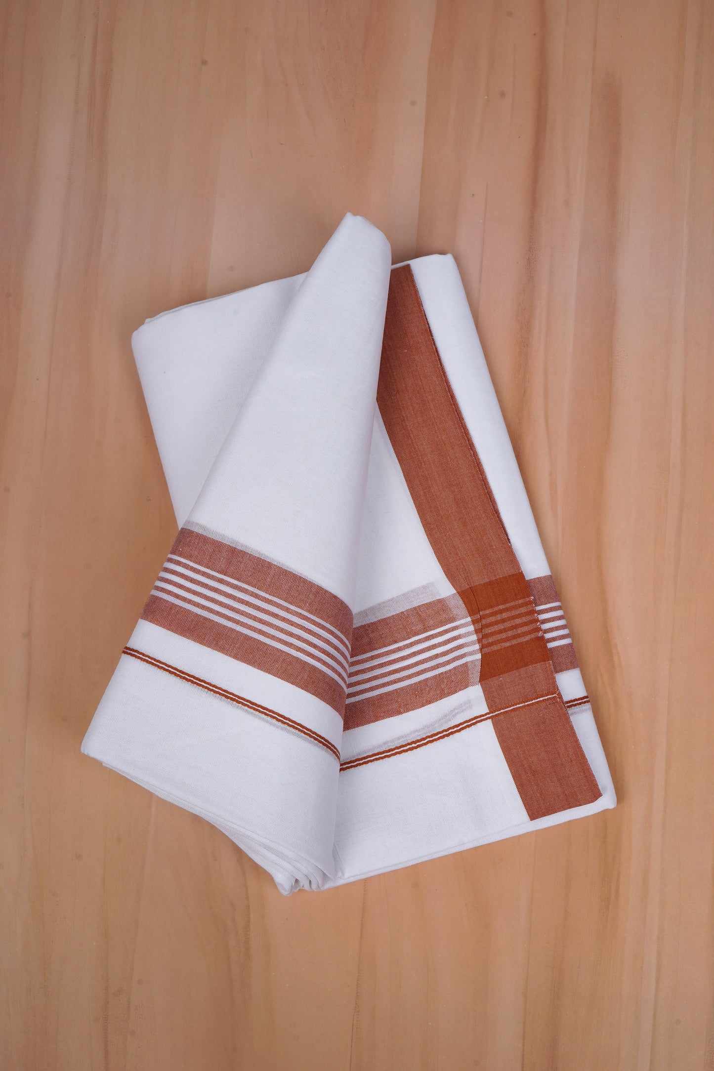 FCD-616 W/D DHOTI 3.80 MTR - L Brown