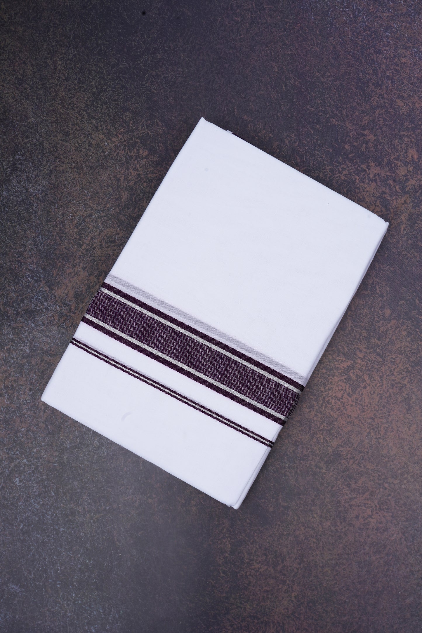 FD-167 W/D DHOTI 3.80 MTR-Dark maroon