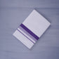 KERALOOM FINISH COTTON 332 W/D DHOTI 3.80 MTR - Violet