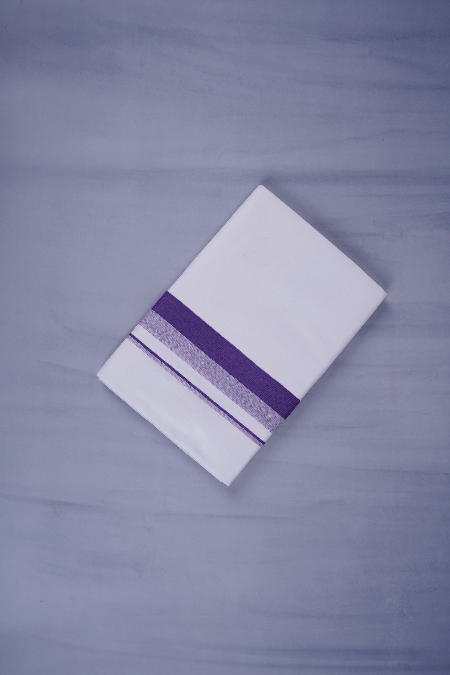 KERALOOM FINISH COTTON 332 W/D DHOTI 3.80 MTR - Violet