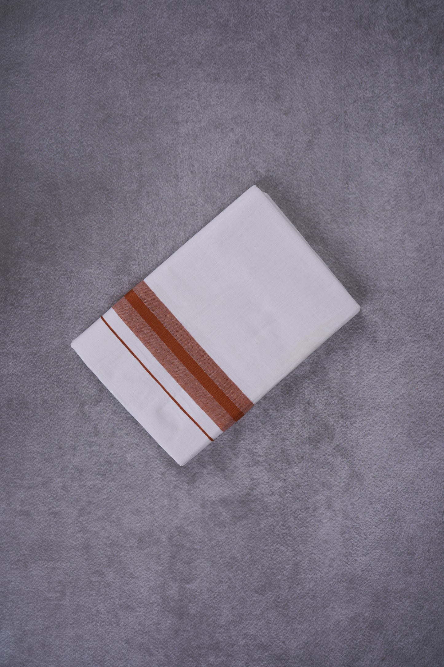 KERALOOM FINISH COTTON 326 W/D DHOTI 3.80 MTR - Brown