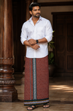 Sulthan Colours Dhoti - Brown