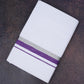 FD-168 W/D DHOTI 3.80 MTR-Dark Purple