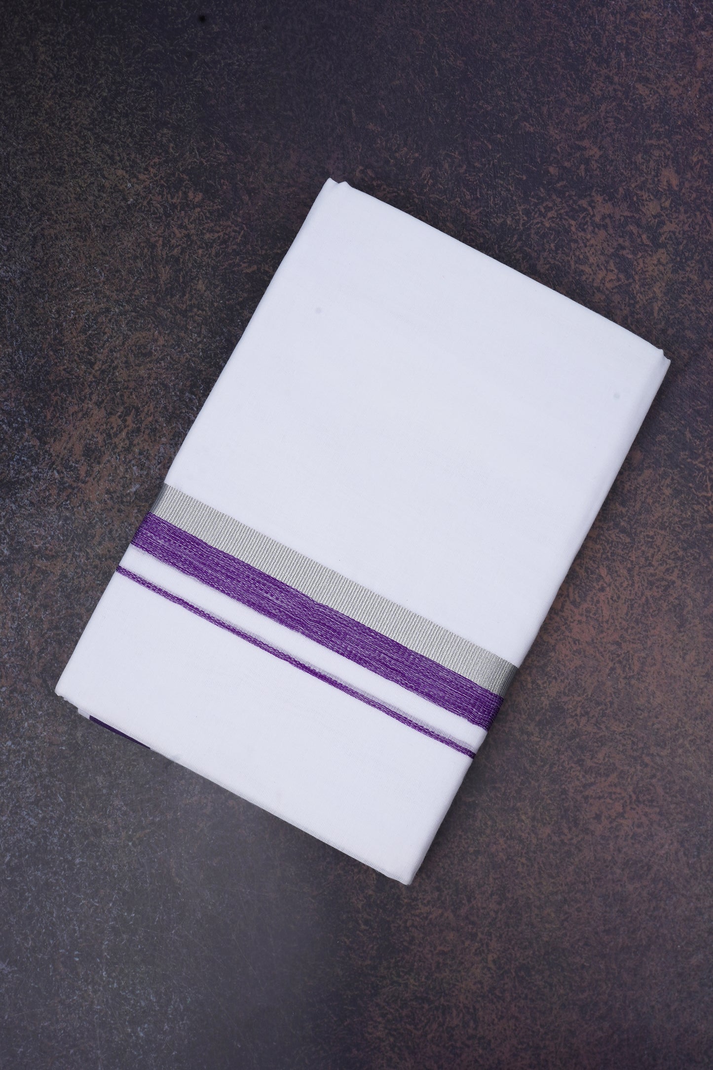 FD-168 W/D DHOTI 3.80 MTR-Dark Purple