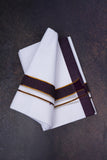 FD-200 W/D DHOTI 3.80 MTR-Dark Maroon