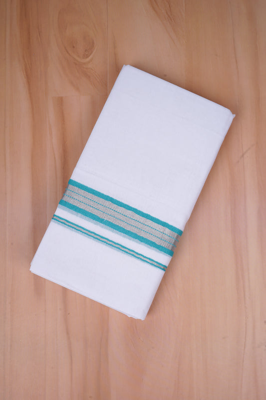 FCD-565 W/D DHOTI 3.80 MTR - Light Blue