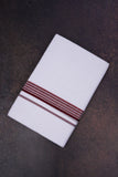 FD-133 W/D DHOTI 3.80 MTR-Dark maroon