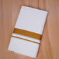 FCD-75 W/D DHOTI 3.80 MTR- Gold Yellow