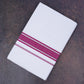 FD-167 W/D DHOTI 3.80 MTR-Dark Pink