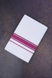 FD-167 W/D DHOTI 3.80 MTR-Dark Pink