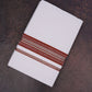 FD-166 W/D DHOTI 3.80 MTR-Dark brown