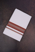 FD-166 W/D DHOTI 3.80 MTR-Dark brown