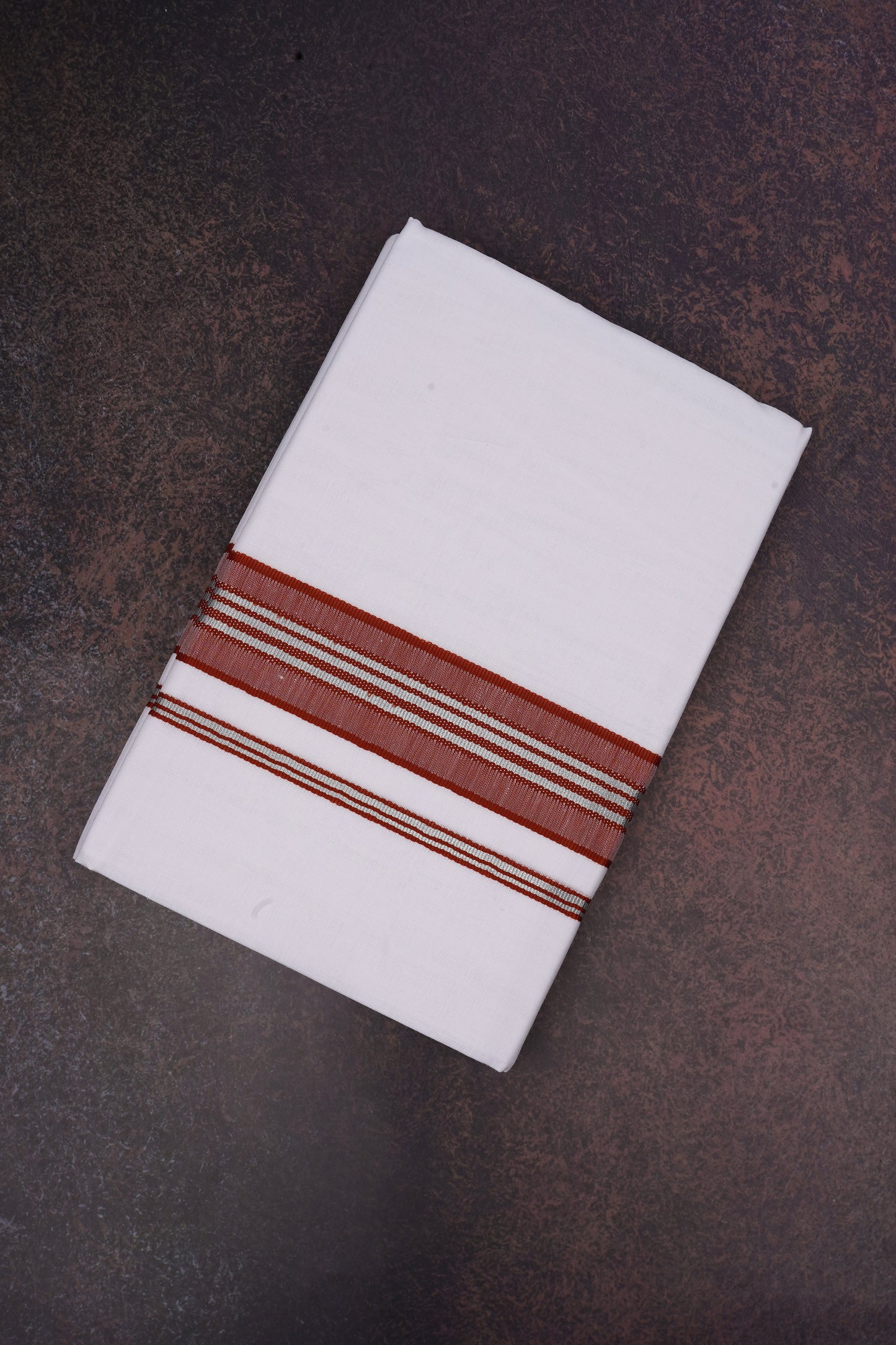 FD-166 W/D DHOTI 3.80 MTR-Dark brown