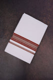 FD-166 W/D DHOTI 3.80 MTR-Dark brown