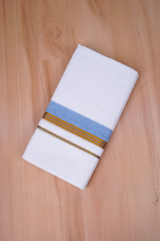 FCD-528 W/D DHOTI 3.80 MTR-Blue