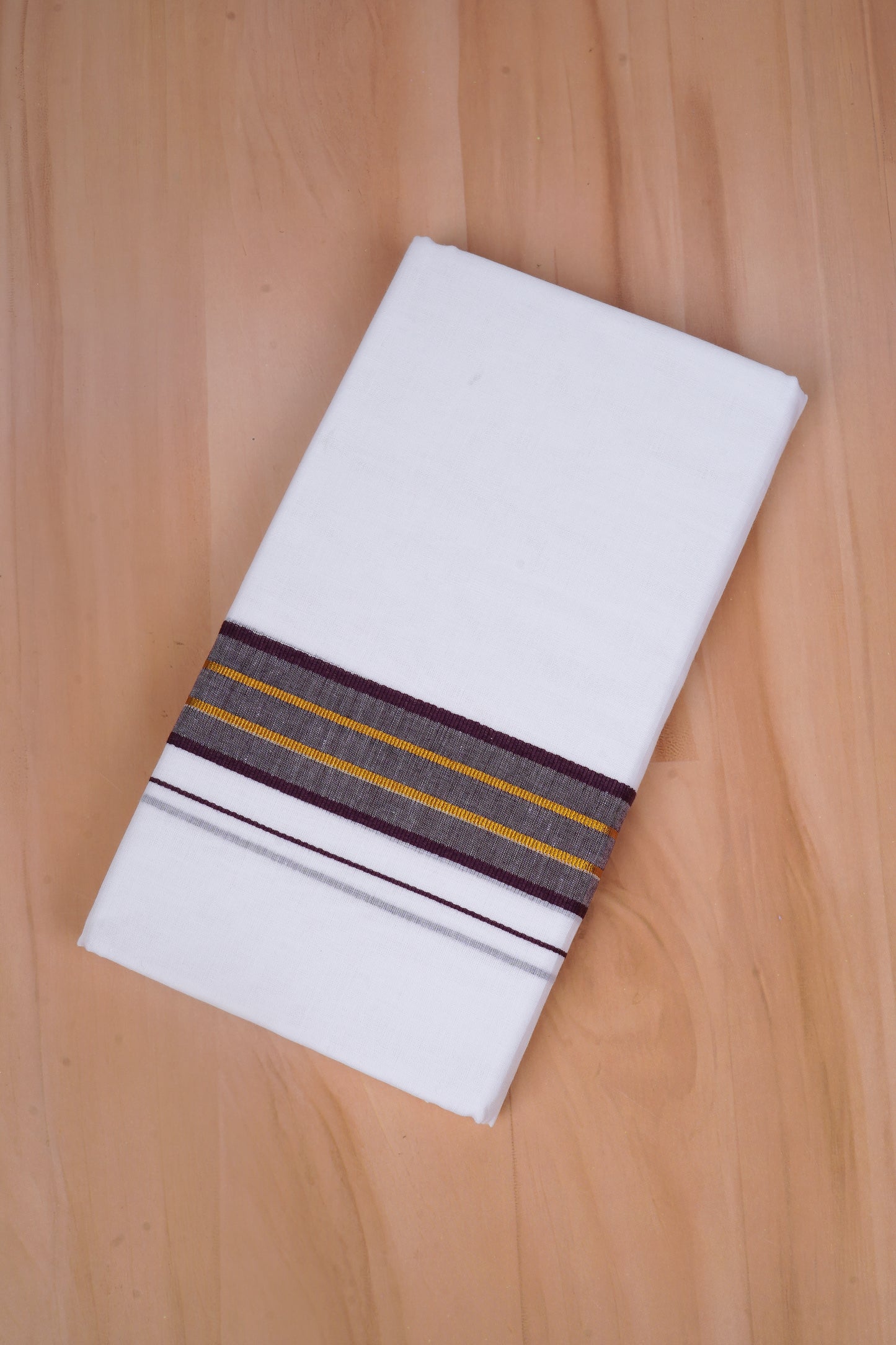 FCD-530 W/D DHOTI 3.80 MTR-Dark Maroon