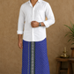 Sulthan Colours Dhoti - Blue