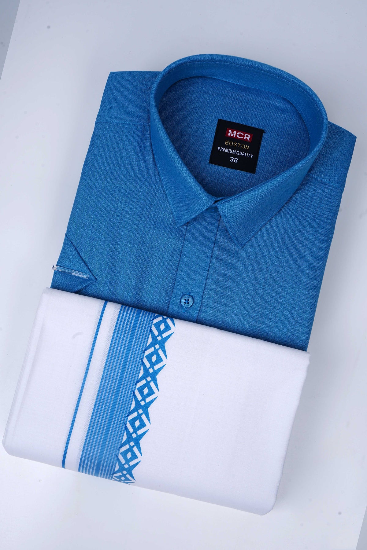 Boston Fancy Single Set H/S - (Assorted Pattern) - 21554 Light Blue