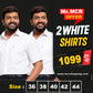Mr. MCR Offer Combo White Shirt (Buy 1 get 1 free)